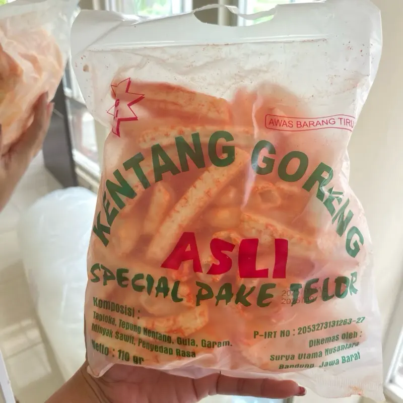Potato stick kentang goreng ASLI food cemilan rasa jagung dan balado enak Snacks 1
