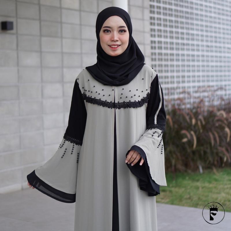 Product Introduction of ABAYA ELISA COUPLE MOM AND KIDS abaya hitam couple abaya turky gamis hitam abaya anak gamis couple abaya hitam Muslim Renda Mutiara Kombinasi Sifon Arab Ibu Umroh Syari Outer 2