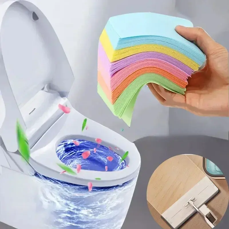 150 cái Tấm làm sạch sàn Lau sàn Lau sàn gỗ Gạch vệ sinh gia đình Viên làm sạch di động