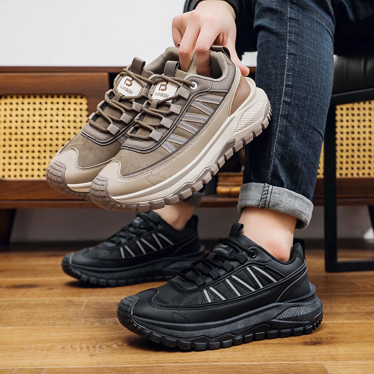 PANAYBODY Sepatu Sneakers Cowok Sekolah Pelajar Travel Hangout Sepatu Pria Olahraga Fashion Stylist QNF666