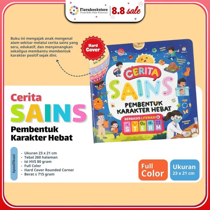 Gambar Buku Cerita Sains Pembentuk Karakter Hebat dengan Isi 260 Halaman dan Hardcover untuk Anak Usia 6+ - Ziyadbooks dari Flava bookstore Kab. Sukoharjo Tokopedia