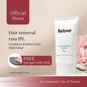 RELOVE Hair Removal Cream | Gentle Hair Removal | Helps Reduce Ingrown Hair