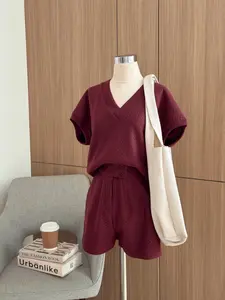 Kadaka B-0151 Celana Pendek Short Pants Cotton Emboss Shorts Wanita