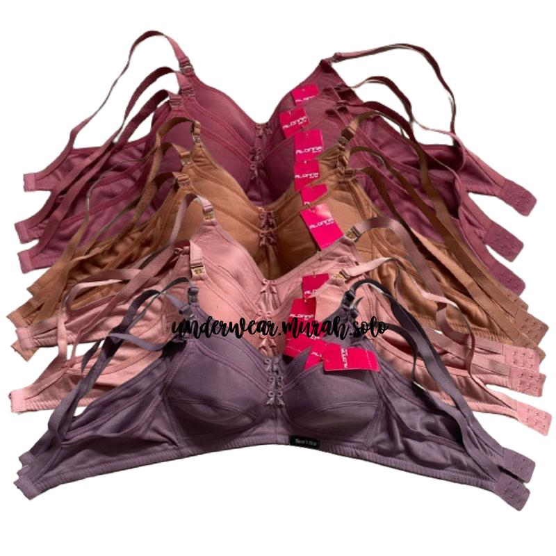 Paket Bra / BH Sport Dewasa Tanpa Busa Tanpa Kawat Polos Katun 3pc/6pc 1