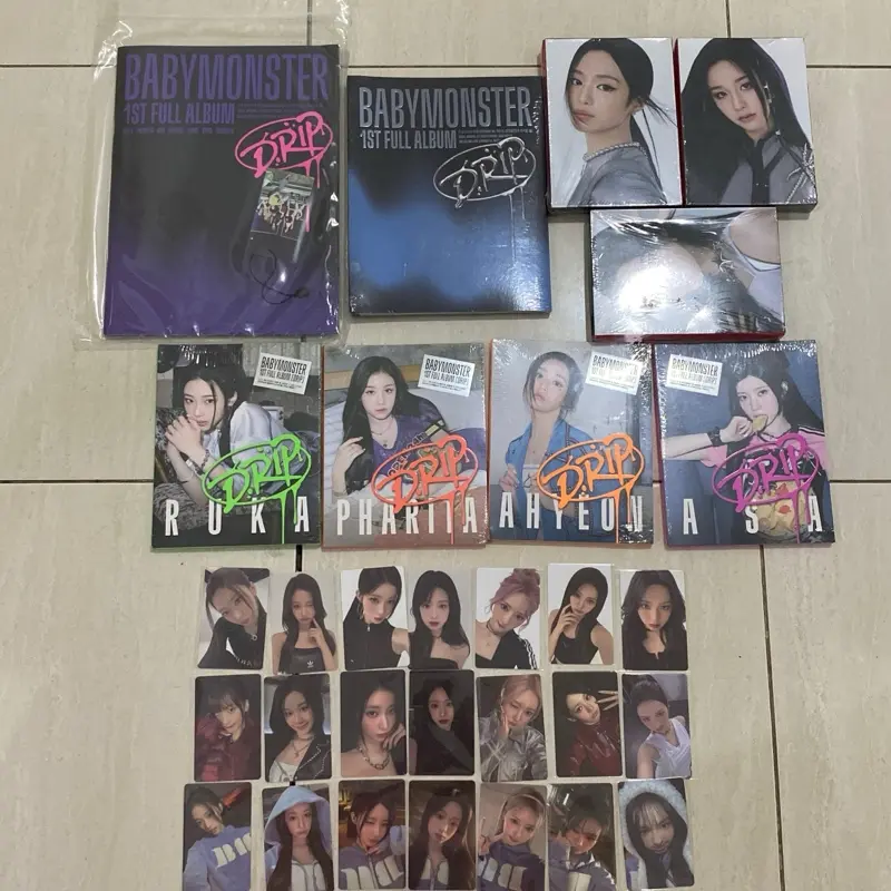 Photocard babymonster lucky draw anniversary spring event off 2