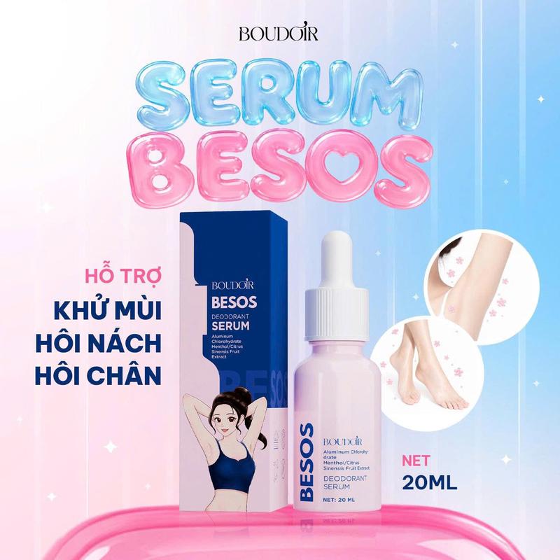 Serum Nách BESOS - Hỗ Trợ Giảm Mồ Hôi và Khử Mùi Hôi Cho Vùng Dưới Cánh Tay - Cho Cả Nam và Nữ (20ML) - CHE TÊN