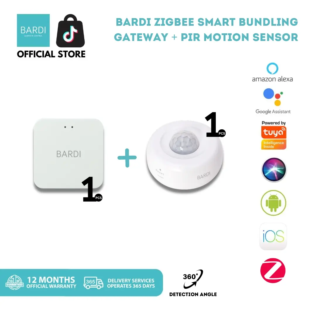 BARDI ZigBee Smart Gateway WiFi IoT Home Automation
