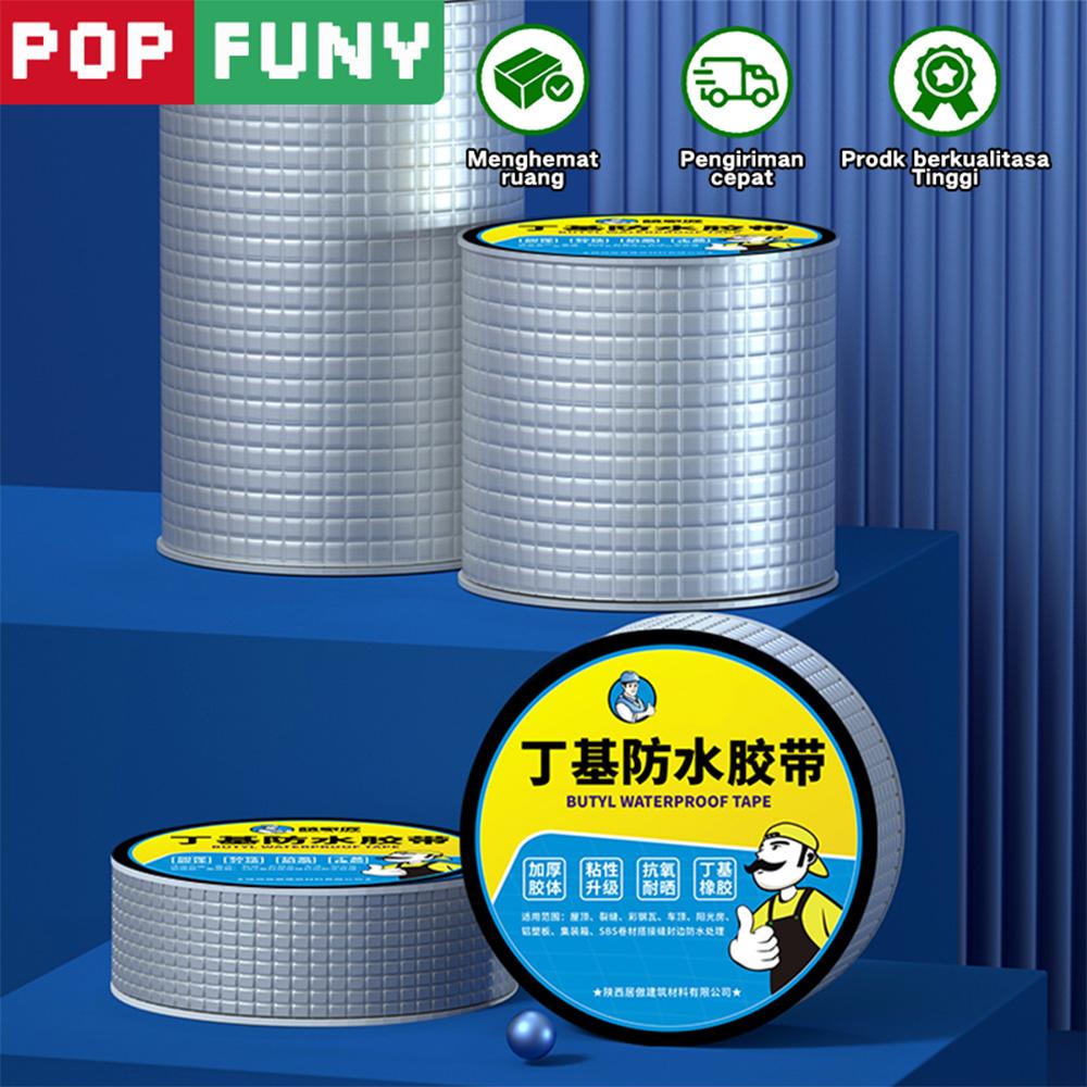 【POP FUNY】Pita Kedap Air Butil – Bahan Perbaikan Bocor yang Dapat Ditempelkan Sendiri, Cocok untuk Retakan Atap, Dinding Luar, dan Keramik, Perbaikan Cepat untuk Kebocoran 【POP FUNY】Pita Kedap Air Butil – Bahan Perbaikan Bocor yang Dapat Ditempelkan Sendiri, Cocok untuk Retakan Atap, Dinding Luar, dan Keramik, Perbaikan Cepat untuk Kebocoran