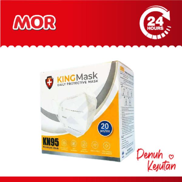 Gambar KING MASK KN95 Masker Putih 20s - isi 20 dari MOR Mart Kota Tangerang Tokopedia