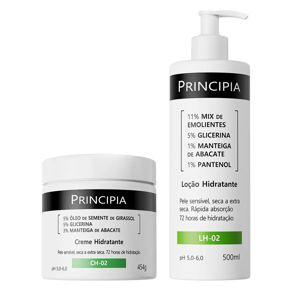 Principia Kit Hidratação Intensa Corporal - LH-02 500ml e CH-02 454g