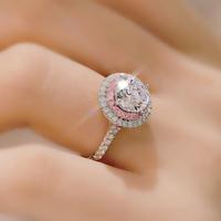 Gambar EAR PARTNER-Cincin moissanite berbentuk bulat sederhana untuk wanita, terbuat dari perak murni dengan lapisan berkilau, dihiasi berlian empat penjuru dengan warna pink yang memukau, cincin tunangan.  " - Silver dari EAR PARTNER Kota Administrasi Jakarta Utara 4 Tokopedia