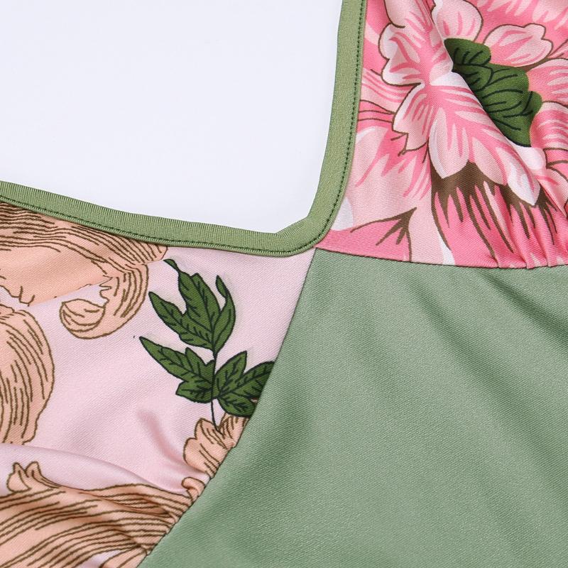 Product Introduction of Đầm Hoa Thường Ngày Dáng Ôm, Dây Đeo Spaghetti Thanh Lịch, Phong Cách Bodycon, Thích Hợp Cho Bữa Tiệc Ngày Lễ, JY23159TGO 7