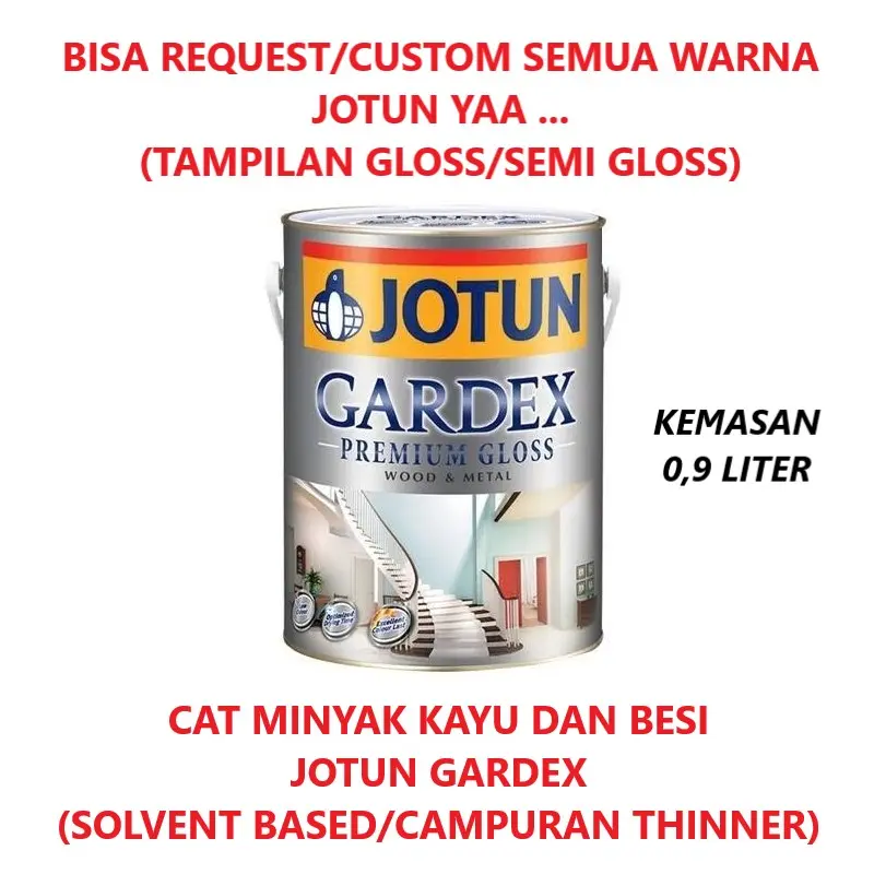 CAT MINYAK KAYU & BESI JOTUN GARDEX PREMIUM GLOSS/SEMI GLOSS (0,9 LITER)