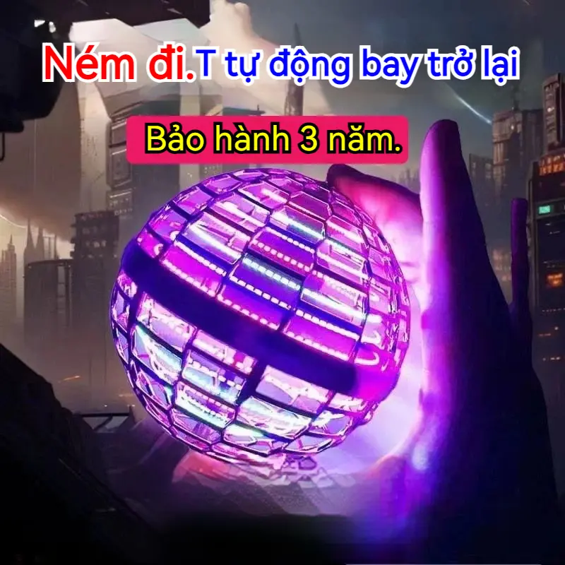 Đồ chơi bay Orb, Flynova Pro UFO xoay 360 °, Đồ chơi bay Tích hợp đèn LED phát sáng RGB, Boomerang bay Orb, Món quà sinh nhật 2