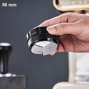 Macaron Tamper Coffee Espresso Tool 3 Angled Slopes 58mm Hb3 Black