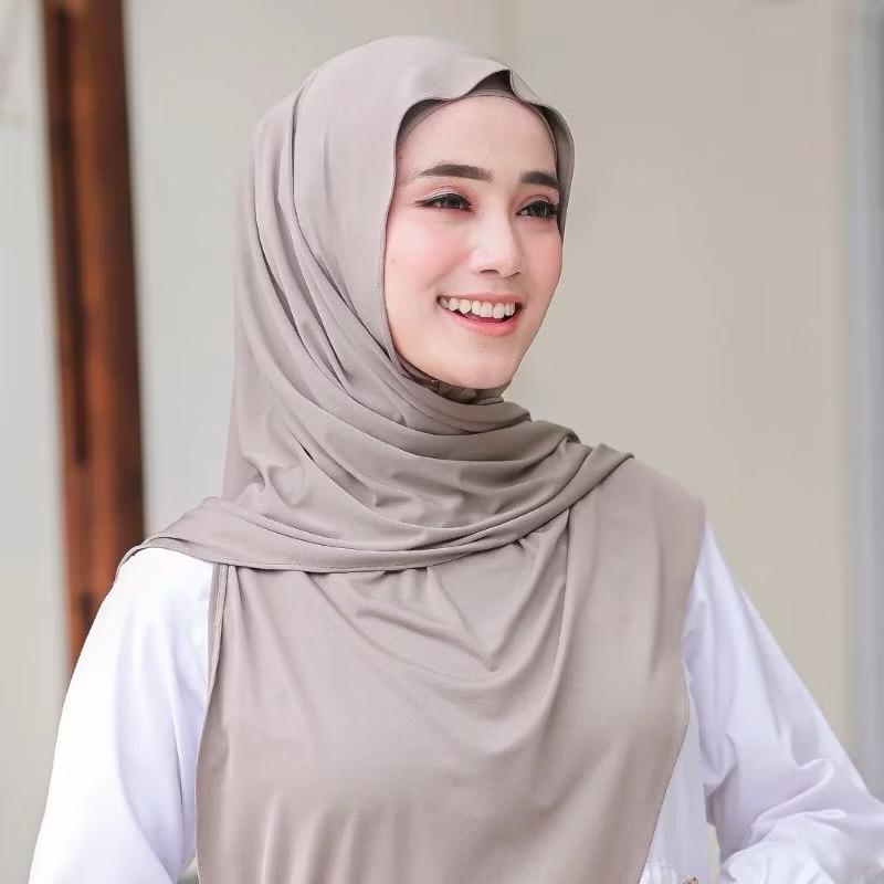 ￼Pashmina Kaos Jersey Premium - Ukuran 180cmX60cm - Bahan Jersey premium 5