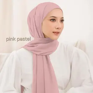 BEBYDOLL Hijab Pasmina Ceruty Viral TikToK PASMINA CERUTY BEBYDOLL Bahan Ceruty Premium Original Lembut Ringan Cocok untuk Hijab Daily Kerja Kuliah dan Acara Formal