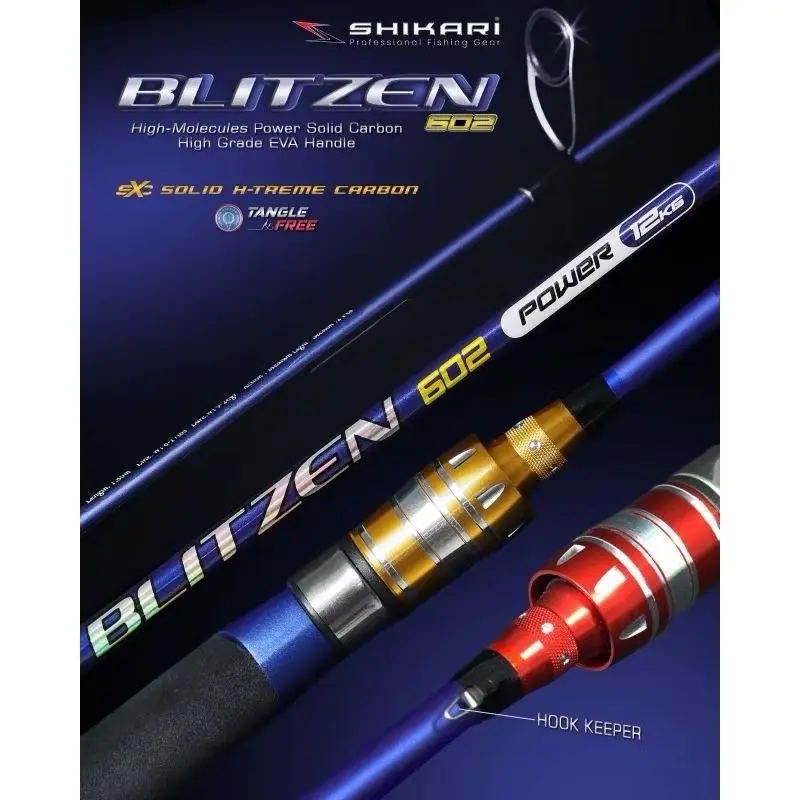 SHIKARI BLITZEN 180cm 10-20lb joran pancing Spinning