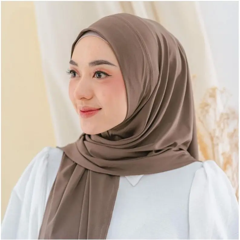 hijab segitiga instan jersey premium 1