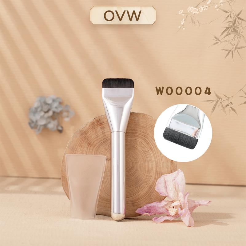 Cọ Trang Điểm Kem Nền OVW, Đầu Phẳng Siêu Mỏng, W0004, 1 Cái