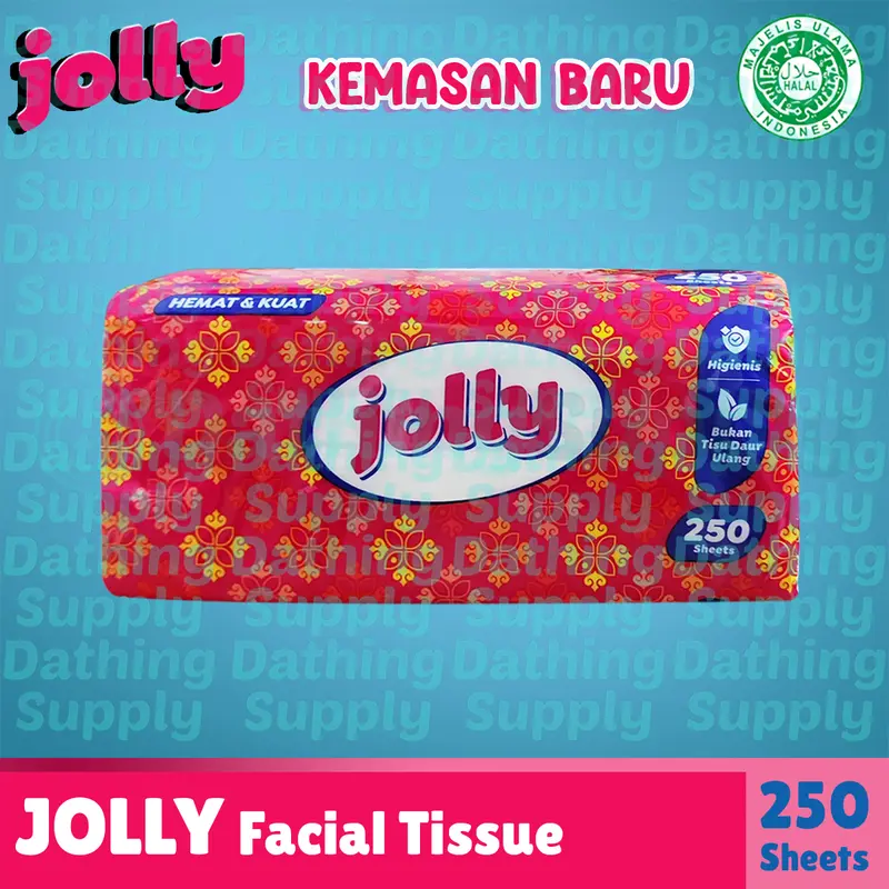 ( PAKET 8 PCS ) Tissue Jolly Facial 250 Sheet by Paseo / Tisu Wajah Berkualitas Harga Terjangkau 6