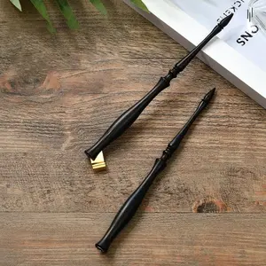 Retro English Oblique Calligraphy Dip Pen Nib Holder Resin Handmade Antique Fountain - B