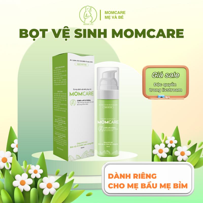 [Livestream] Momcare Dung dịch vệ sinh cho mẹ sau sinh, mẹ bầu 150ml từ lá trầu không, lá bàng, trà xanh làm thơm vùng kín cho phụ nữ dạng bọt dich vesinh phunu giam ngua