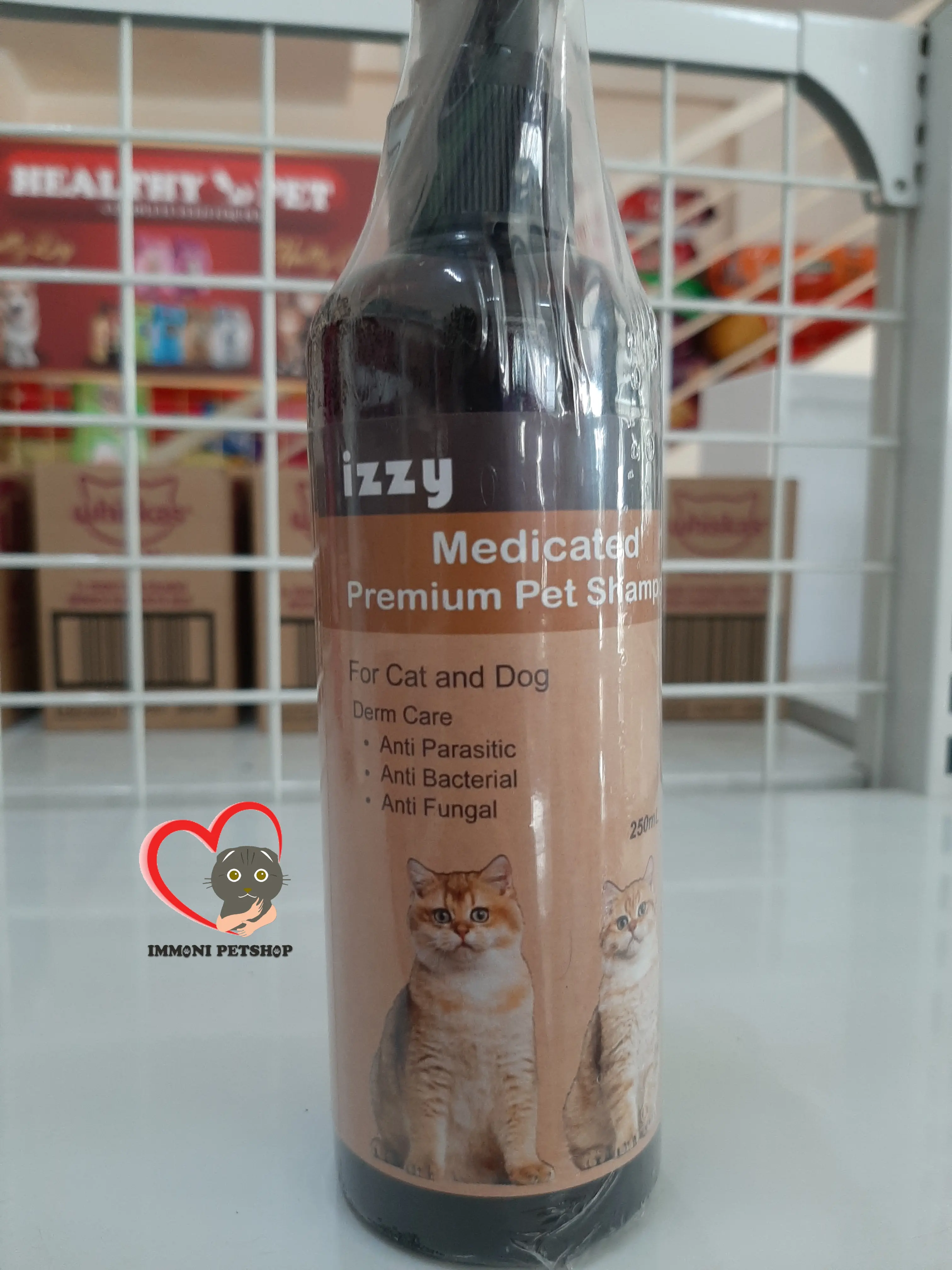 Shampoo Izzy Medicated Premium untuk Hewan Peliharaan - Shampoo Kucing & Anjing