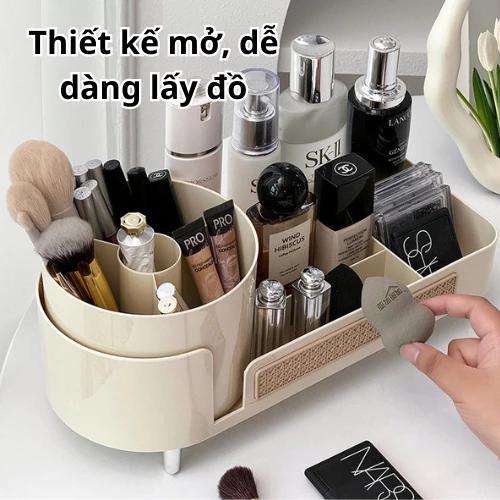 Hộp Đựng Mỹ Phẩm, UFORU, Để Bàn Cao Cấp, Dung Tích Lớn, Hộp Đựng Bút Xoay, Thích Hợp Cho Bàn Trang Điểm, Lưu Trữ Chăm Sóc Da 3