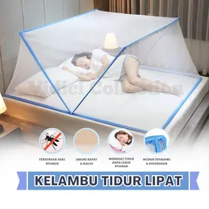 Kelambu Tudung Kotak Lipat 135x190 cm 160 x 190cm 180x190cm  80 x 190cm 100 x 190cm/Kelambu Kotak