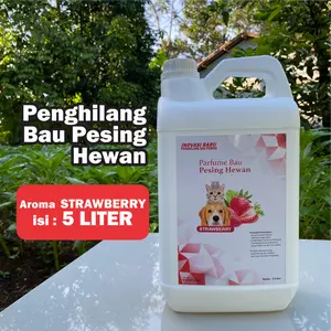 SPRAY PENGHILANG BAU PESING HEWAN AROMA STRAWBERRY 5 Liter