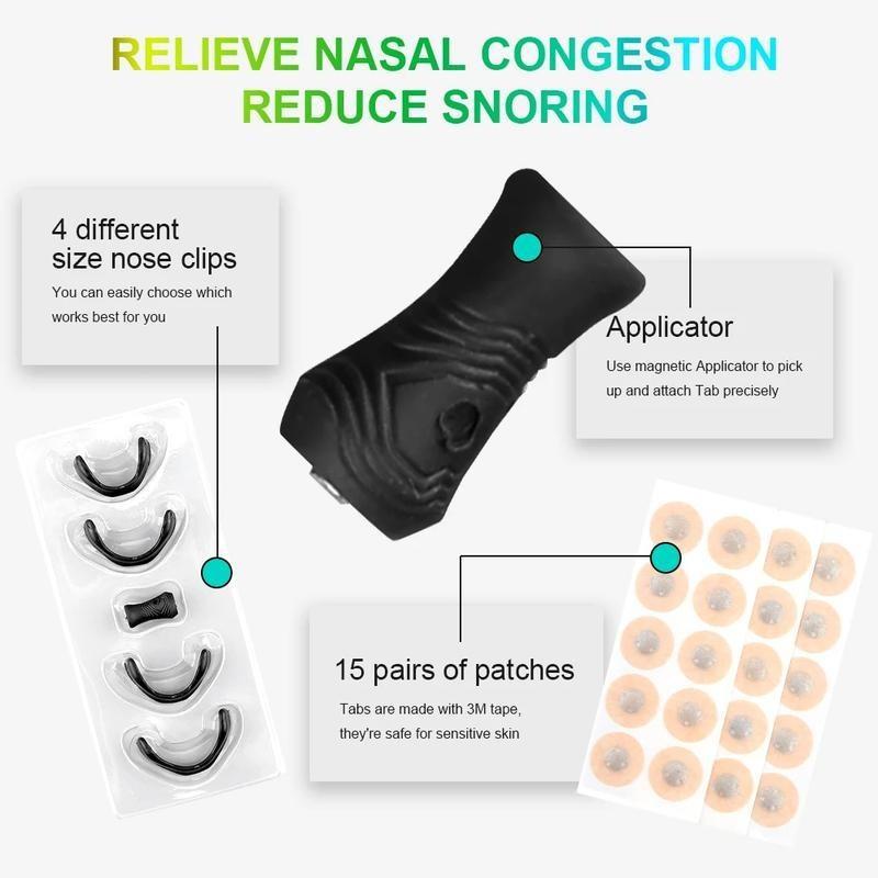 Nasal Breathing Dilator Starter Kit, 15 Pairs/box Magnetic Nasal Strips, Increase Air Intake During Exercise, Perfect Holiday Gift Choice 6