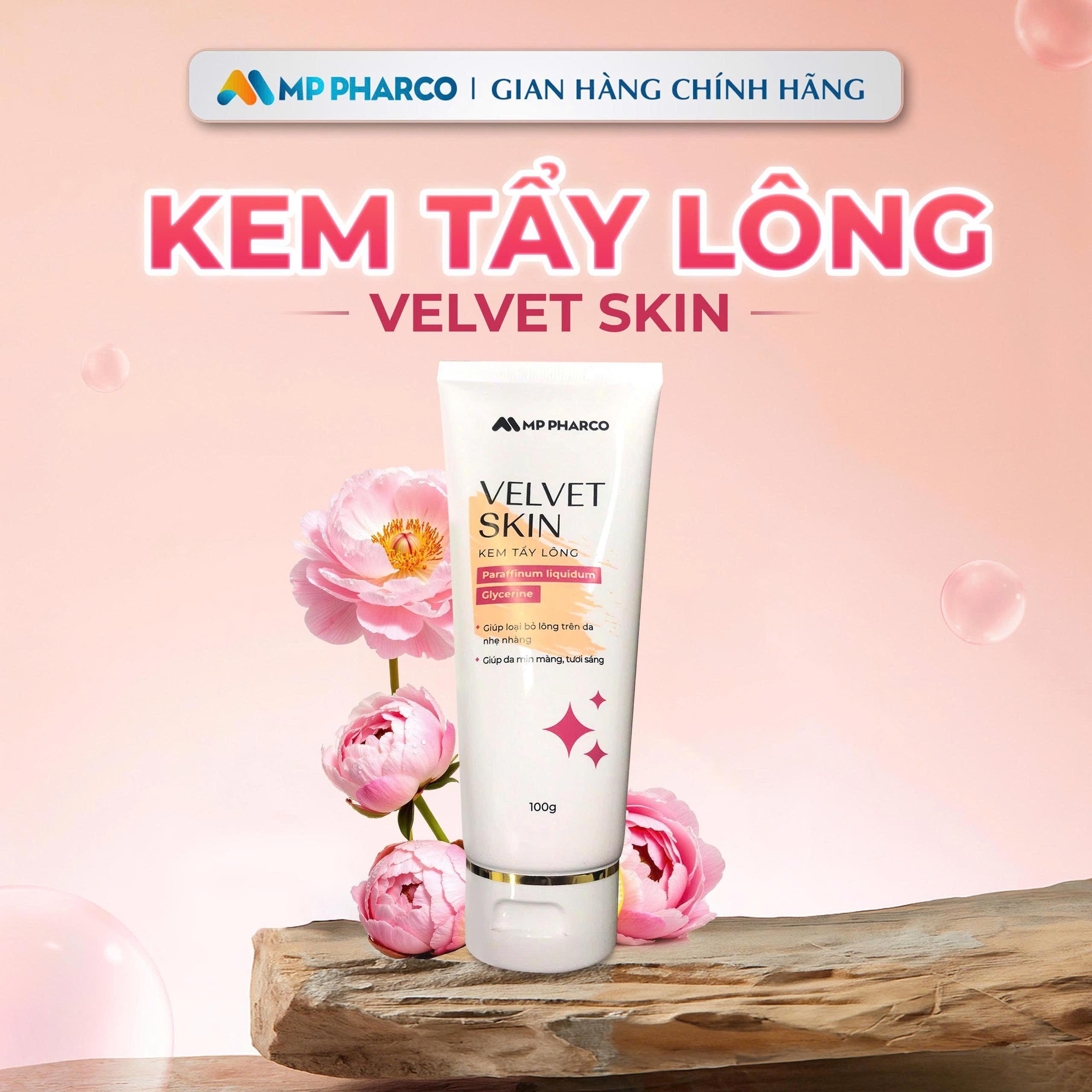 MP15 Kem tẩy lông VELVET SKIN dịu nhẹ dành cho cả nam và nữ ,Tuýp 100g