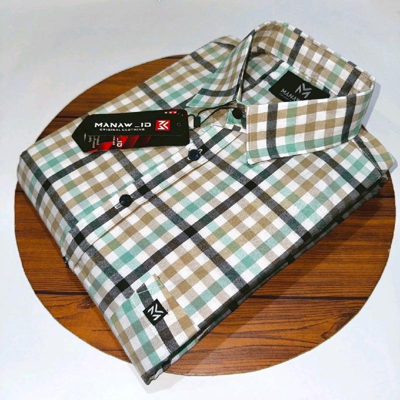Kemeja Pria Yandet Tangan Pendek Model Terbaru Cowok Motif Kerja Dewasa Katun Distro Surfing Casual Baju - Santai, Panjang, Merah, Jeans, Slim, Hitam, Nyaman, Lembut, Formal, Biru Kotak Hem 2