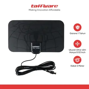 Antena TV Super Jernih Booster Digital DVB-T2 4K High Gain 25dB indoor outdoor antena tv LED