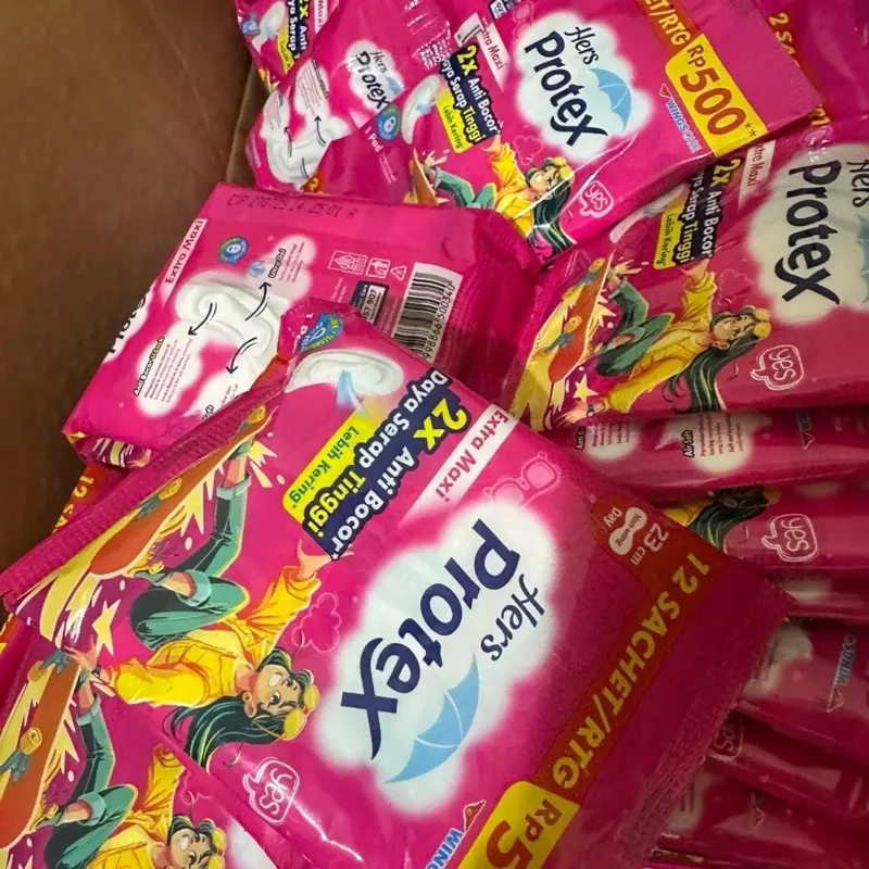 Protex Hers 2x Lebih Nyaman 12 Sachet/Negara Rp 500