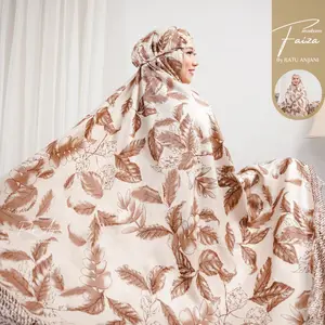 Ratu Anjani Mukenah Wanita Dewasa Motif Faiza Terbaru Bahan Rayon Adem Cantik Di Pakai Sholat Ukuran Dewasa Rempel Jumbo Motif Daun Abstrak Elegan