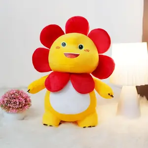 BONEKA Dino Kuning Don Don Sunflower with Aksesoris Bunga dikepala Mainan Anak Hadiah Ulang Tahun Spesial Bahan Premium Lembut dan Halus
