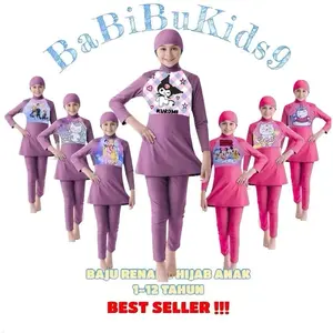 Baju Renang Anak Muslimah Hijab 1 Sampai 12 Tahun