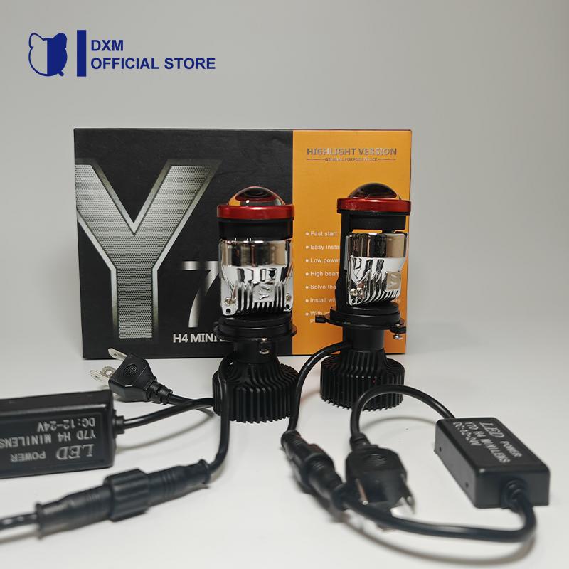 Y7D Lampu Led Mobil Dan Motor H4 /Biled/ Mini PJECTOR PROJIE Y7D SUPER BRIGHT 45 Watt Car Reflektor 6