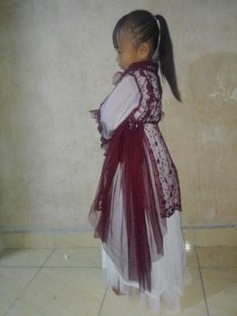 Product Review of KAMARI set rok anak ice blue,burgundy,set gaun anak,set rok anak lebaran..brukat tile dot/polos,kebaya anak,gamis lebaran anak kekinian usia 2-15 tahun Setelan Muslim anak Bunga Outer Baju Jilbab Nyaman Panjang Panjang Dress Kaos from T**S 2