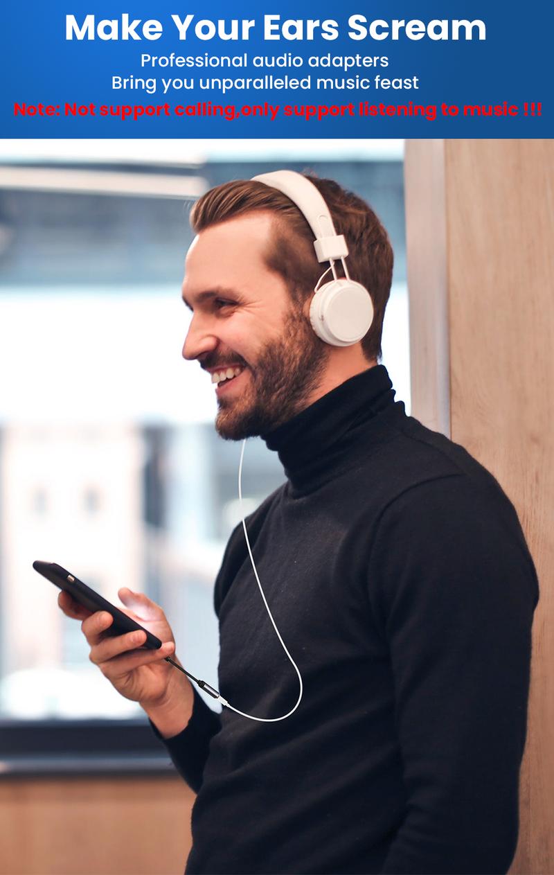 Product Introduction of BKWHALE 3.5mm Adaptor Headset Earphone Adaptor T30 Audio Jack Compatible For iP 13 12 11 6/7/8/X 17