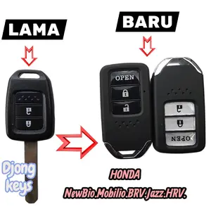 Honda Kunci Casing Remot Model Lipat Baru untuk New Brio Mobilio BRV Jazz HRV