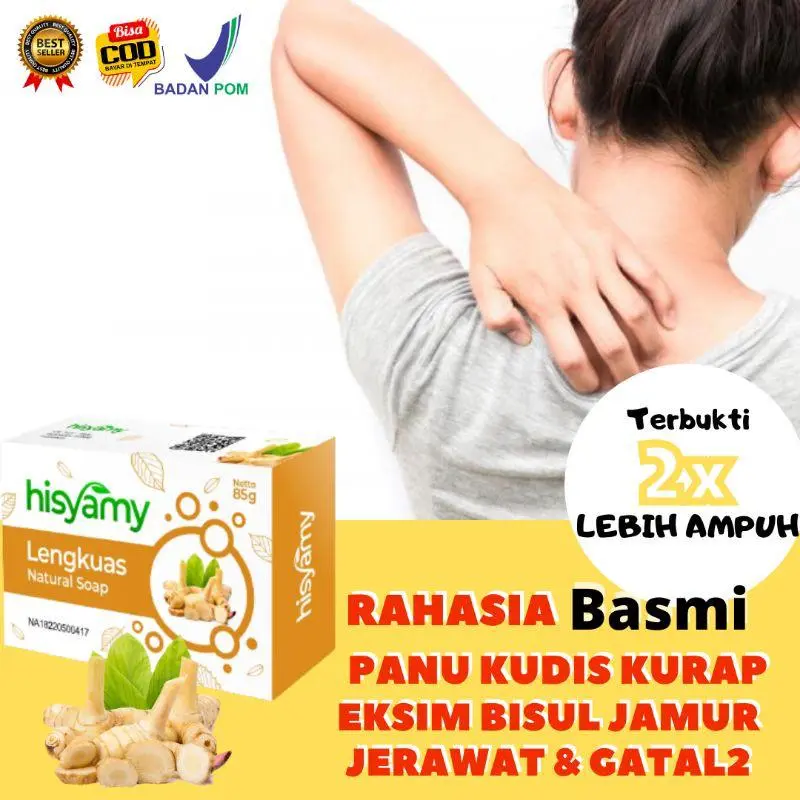 BPOM sabun untuk Wajah & Badan Anti Panu Jamur Anti Jamur Panu Kadas Kurap Gatal 80gr Sabun Herbal Lengkuas GROSIR  Best Seller Memutihkan Mencerahkan Selangkahan