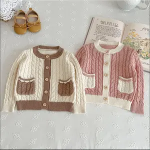 Kardigan Sweater Rajut Anak Perempuan Usia 4-12 tahun / Baju Rajut Anak Cewe / Atasan Anak Korean Style