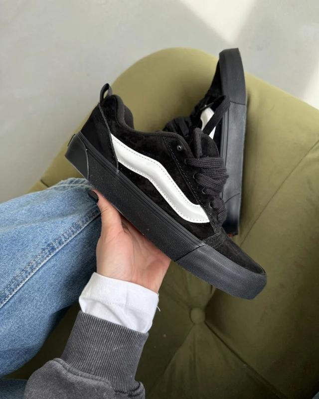 Flash Sale Sepatu Van Knu Skool Black Stripe White Original 36-43 Free Box 6