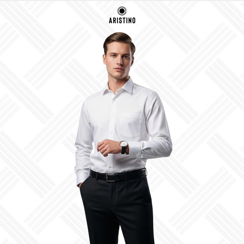 ARISTINO Áo sơ mi dài tay phom dáng regular fit ALSR25