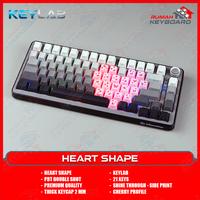 Gambar KEYLAB - HEART SHAPE - 21 KEYS - SIDE PRINT - CHERRY PROFILE - DOUBLE SHOT - SEE THROUGH - KEYCAP - KEYCAPS - Chrome dari Rumah Keyboard Kota Administrasi Jakarta Barat 2 Tokopedia