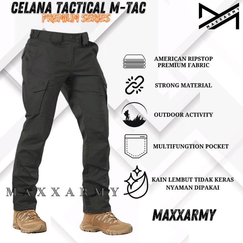 Celana Cargo Pria Model Eksklusif dan Terbatas Anti Luntur - Dewasa Casual Katun Nyaman Santai 5