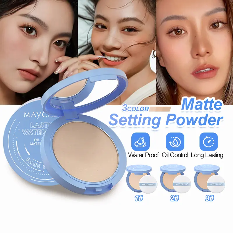 MAYCHEER Matte Soft Light Beauty Powder Bedak Kawalan Minyak  Setting Loose Powder Delicate Non-sticking Powder Matte Matte Oil Control Holding Makeup Setting Powder